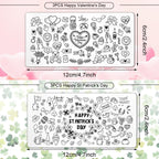 Whaline nail stamping plates with Valentine heart designs