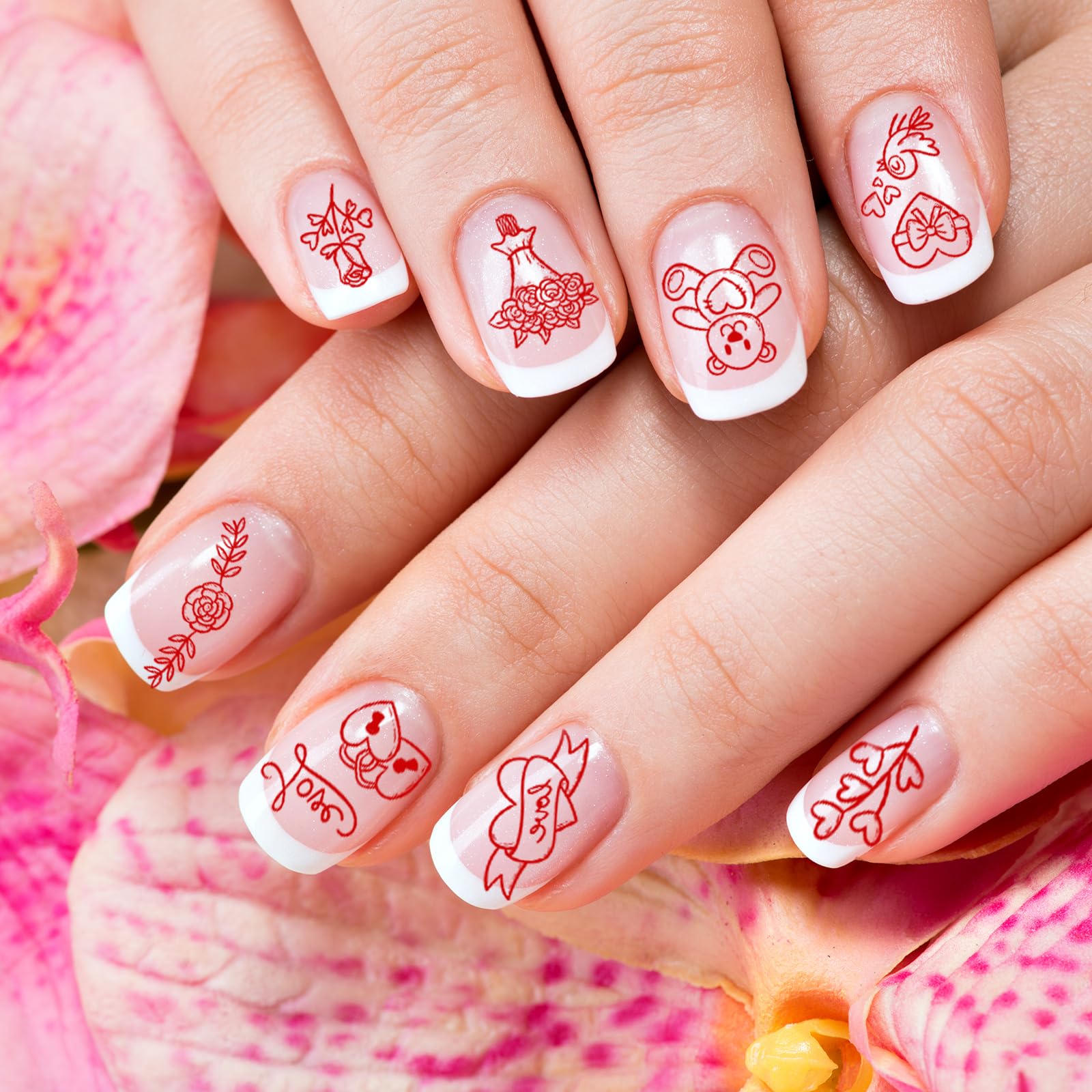 Stainless steel nail art plates for DIY manicure