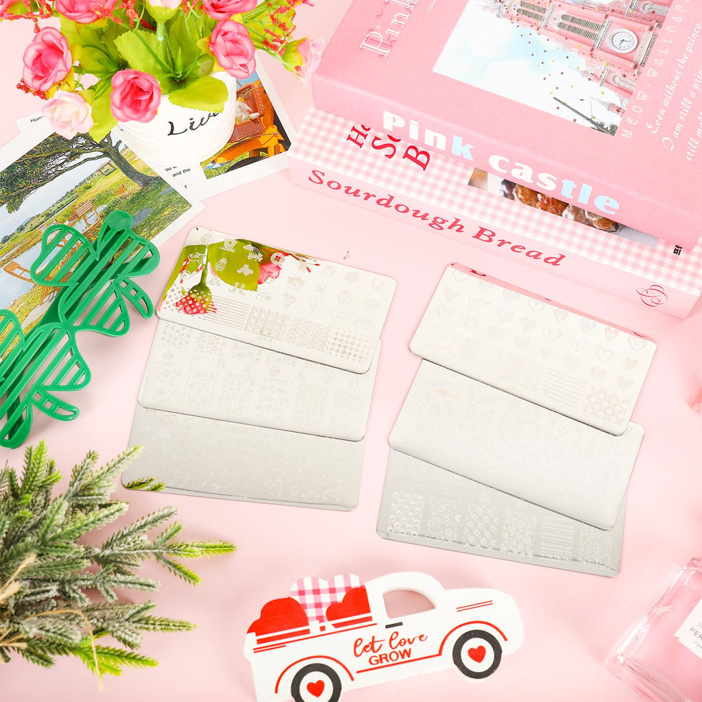 Professional nail art manicure created with Whaline templates