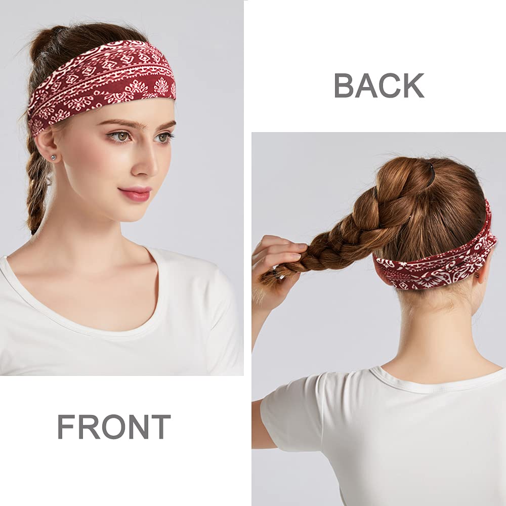 Different color variations of YONUF boho headband 6 pack set