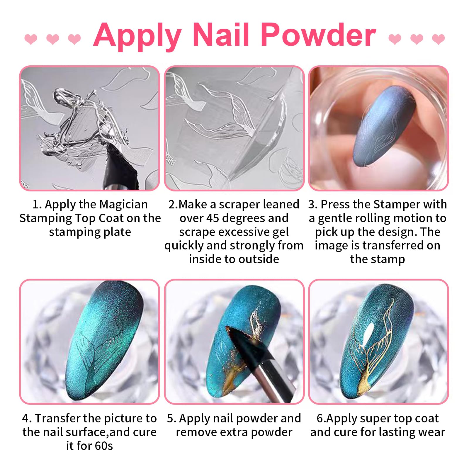 Professional manicure tools for French nail art