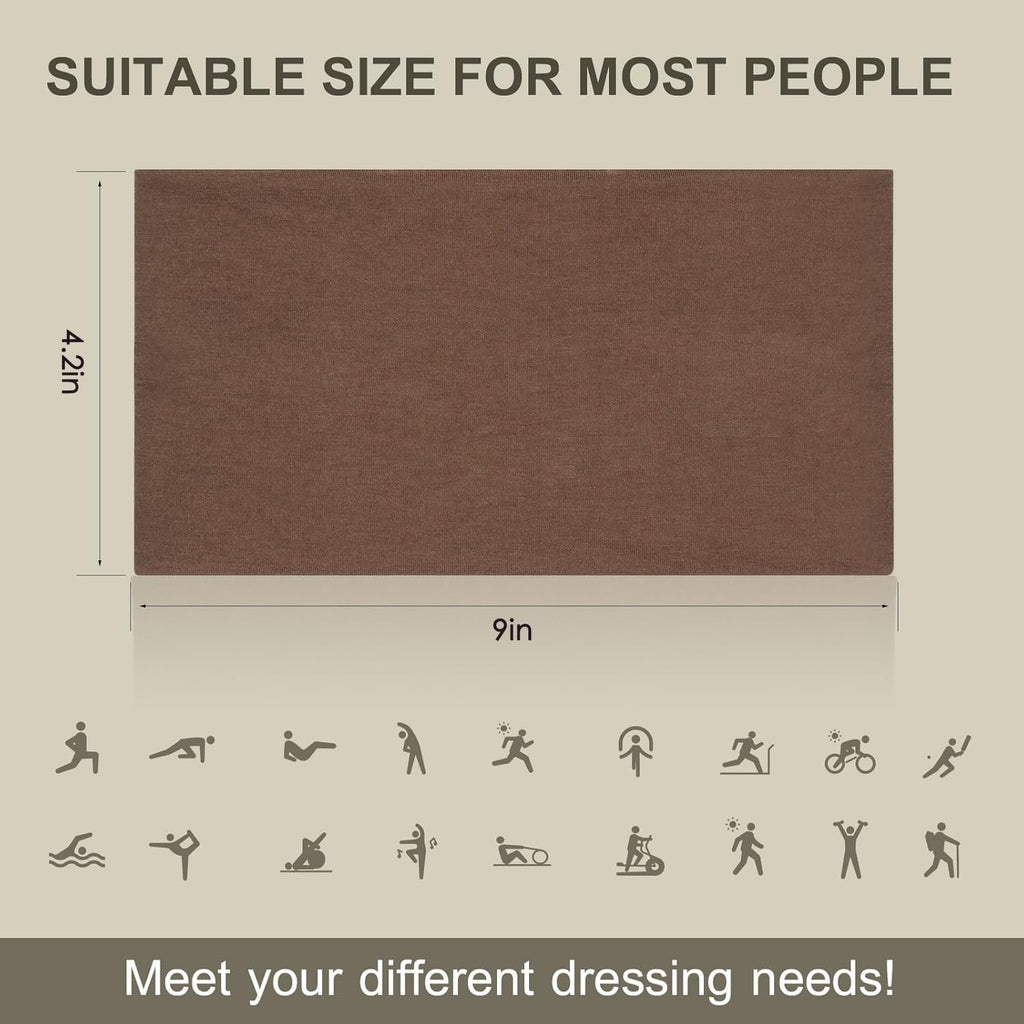 DiyJibb wide cloth hair bands laid out flat showing fabric texture