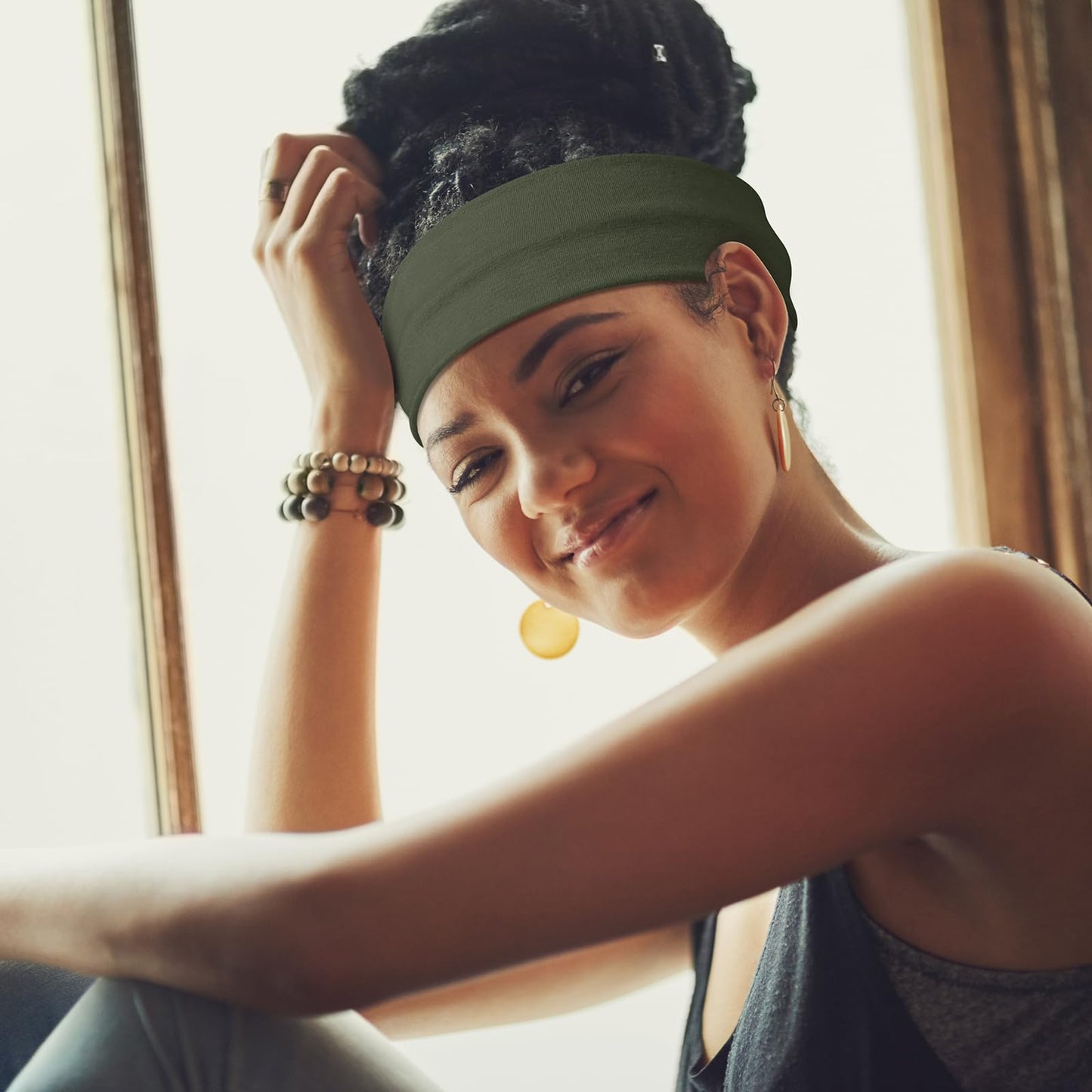 Diyjibb wide elastic headbands in various colors