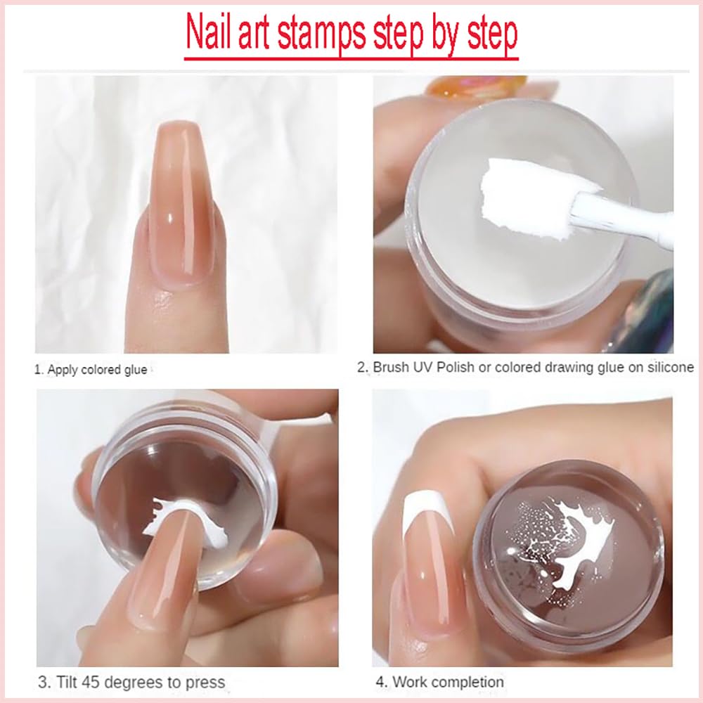 Full contents of ASVNRES nail stamp template set
