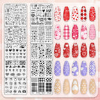 Ten piece professional nail stamping kit for DIY manicure