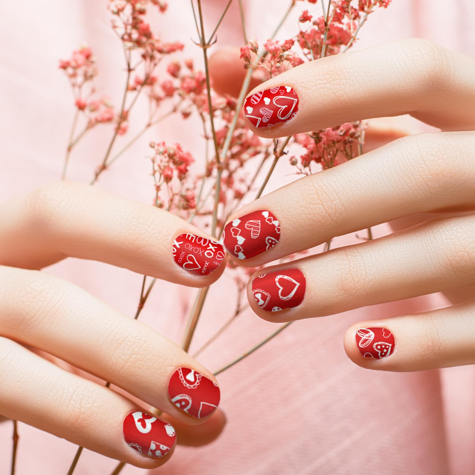 Durable stainless steel nail design templates for salon use