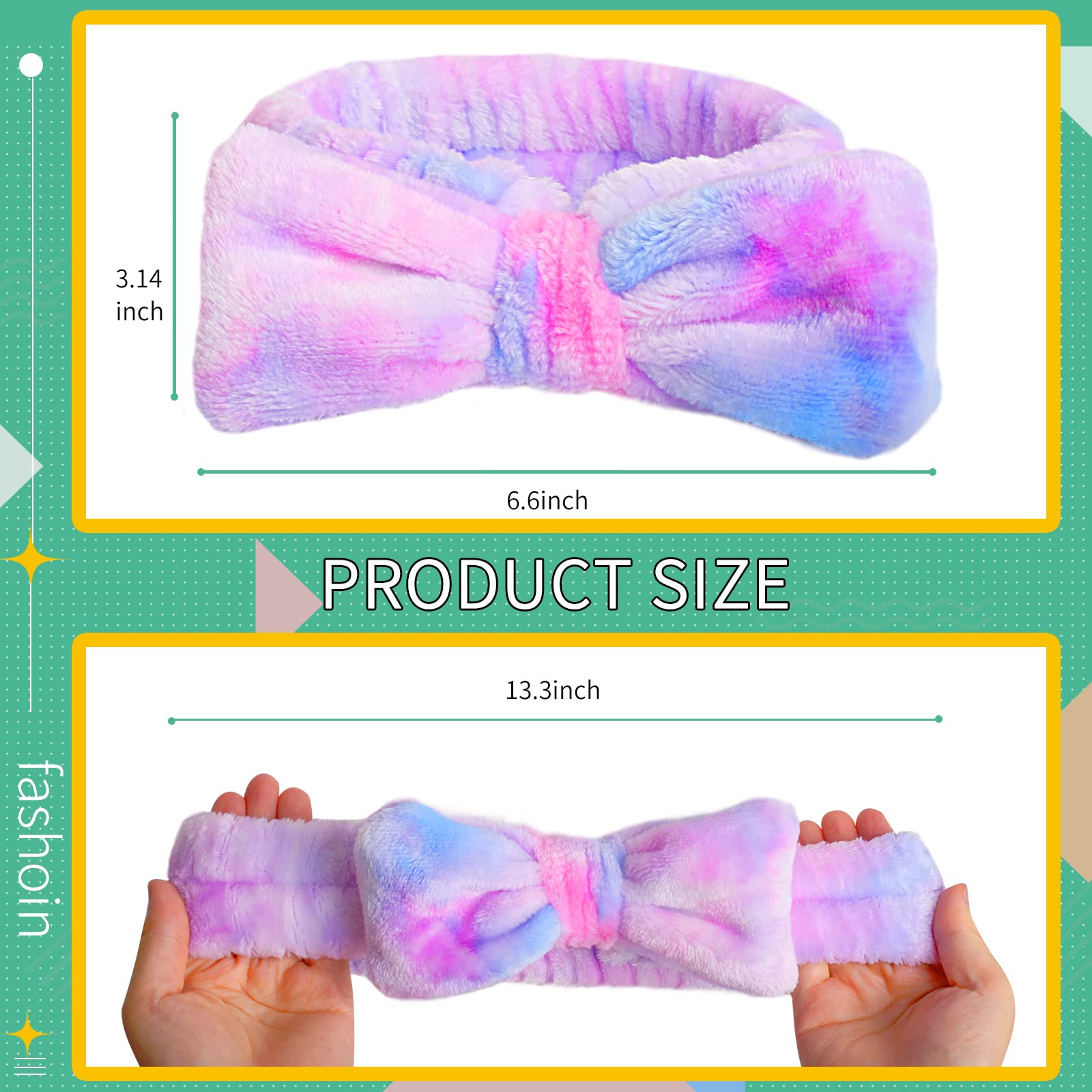 Wsyub skincare headband showing bow detail