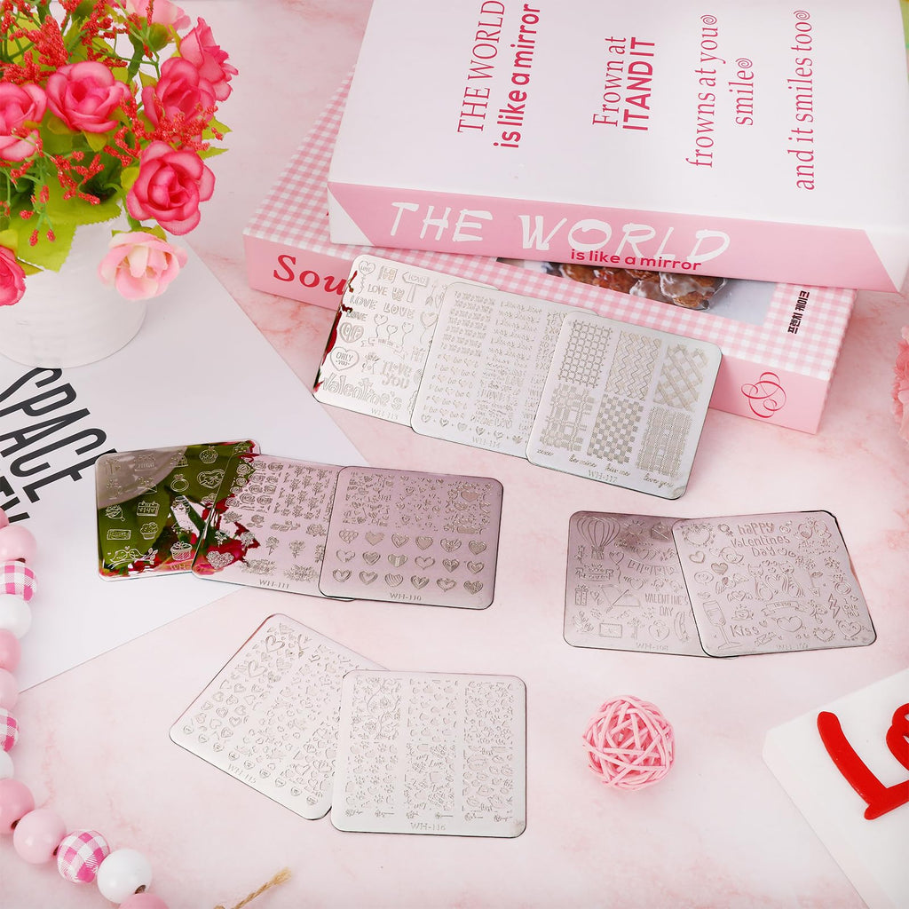 Professional nail stamping tools for romantic holiday manicures