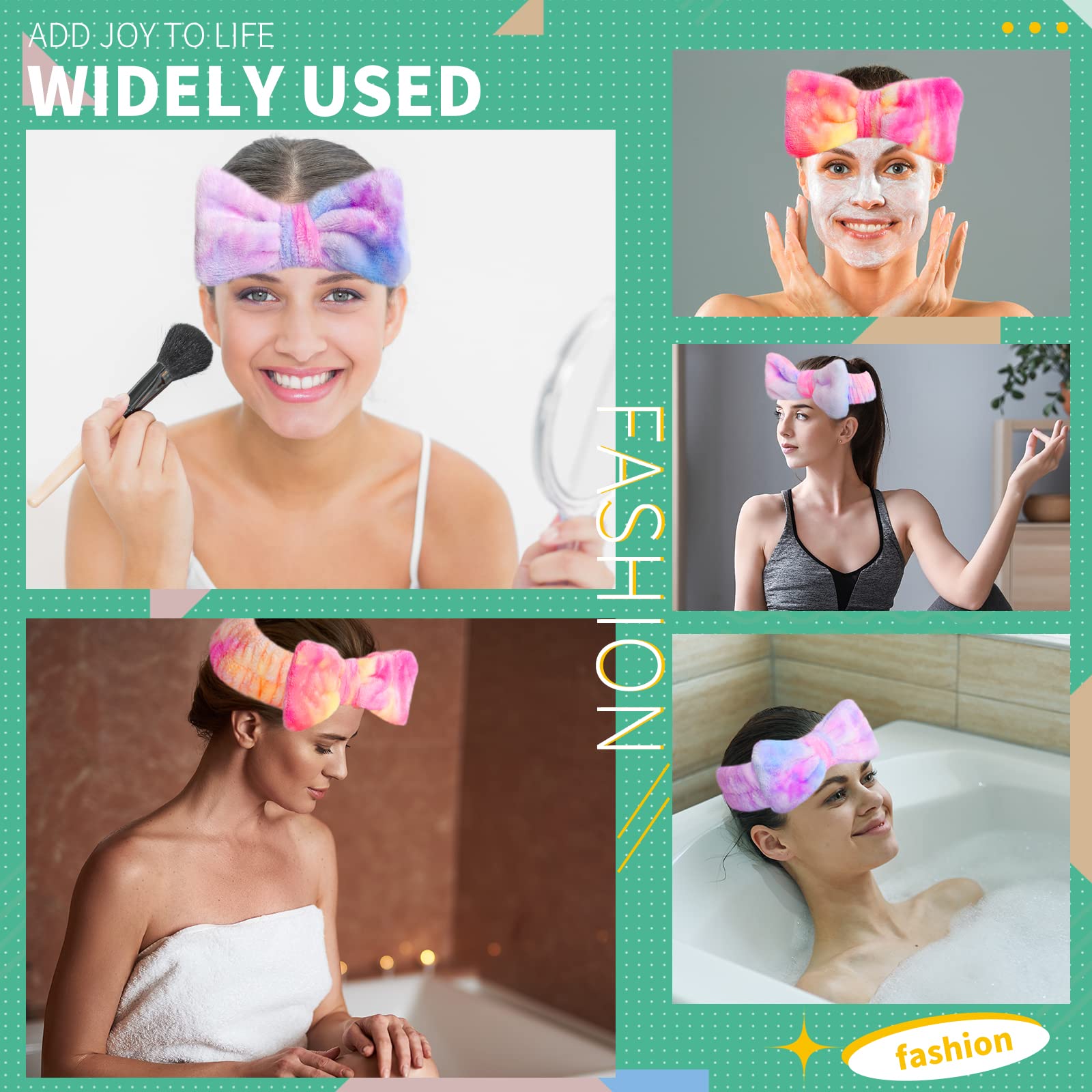 Wsyub spa headband being used for facial routine