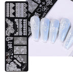 Clear silicone jelly nail stamper and scraper tool