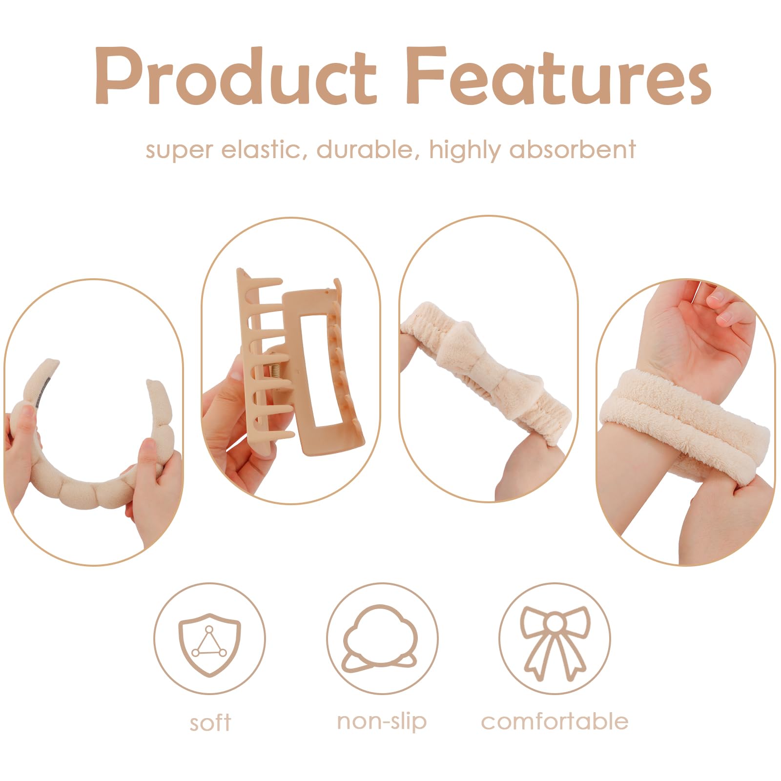Sfc Inc spa accessory set with hair clips
