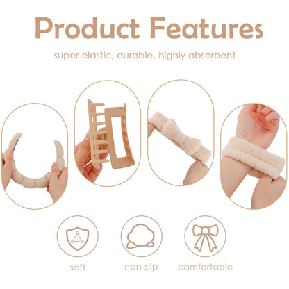 Sfc Inc spa accessory set with hair clips