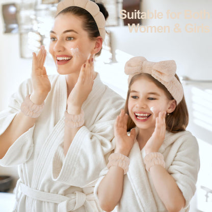 Soft absorbent wristbands for washing face
