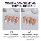 Detailed view of intricate lace designs on nail mold plate