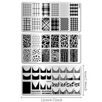 Professional nail stamping plate collection for creative manicures