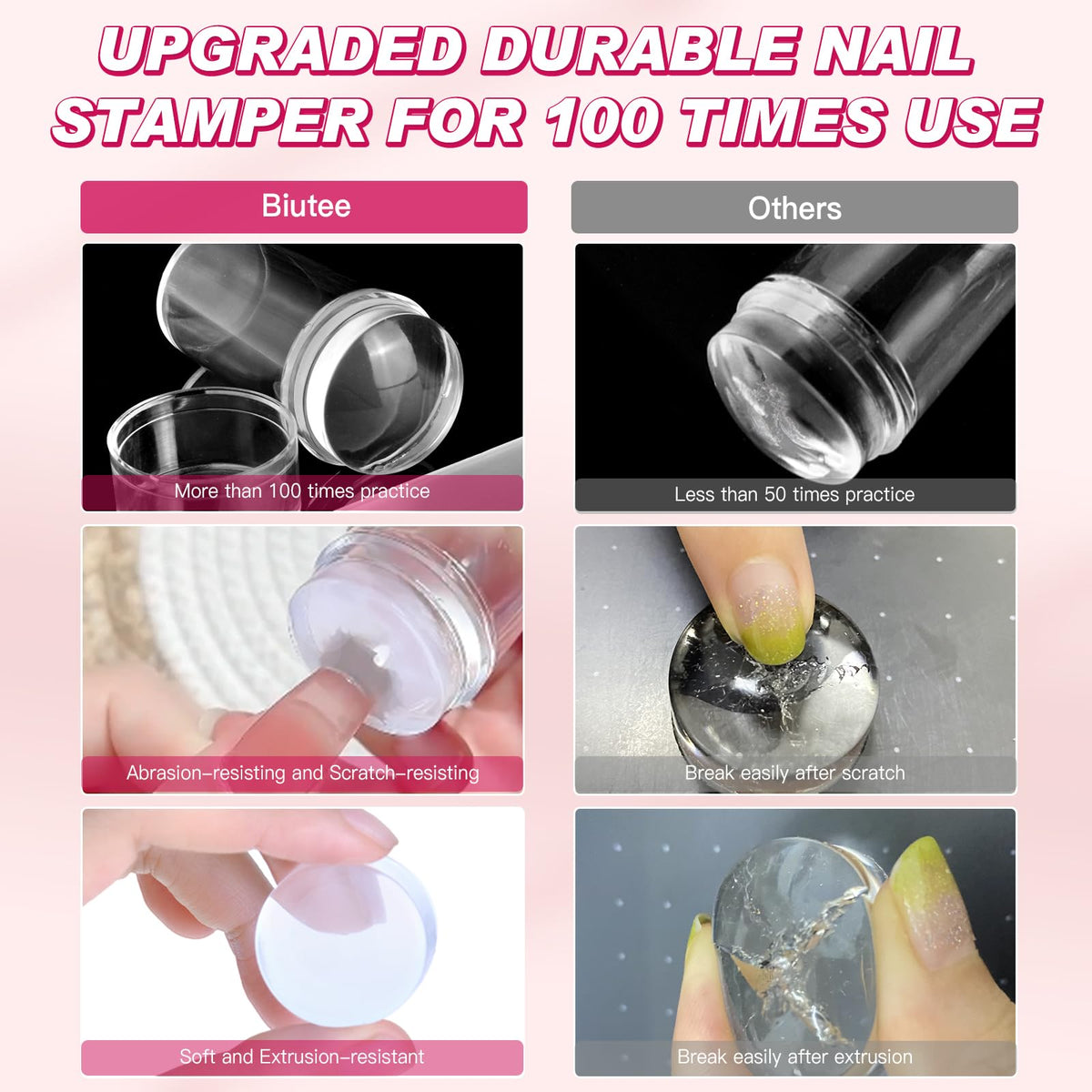 Professional nail art kit accessories including scraper and stamper