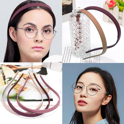 Flat lay of TobaToba glasses friendly hairbands for women