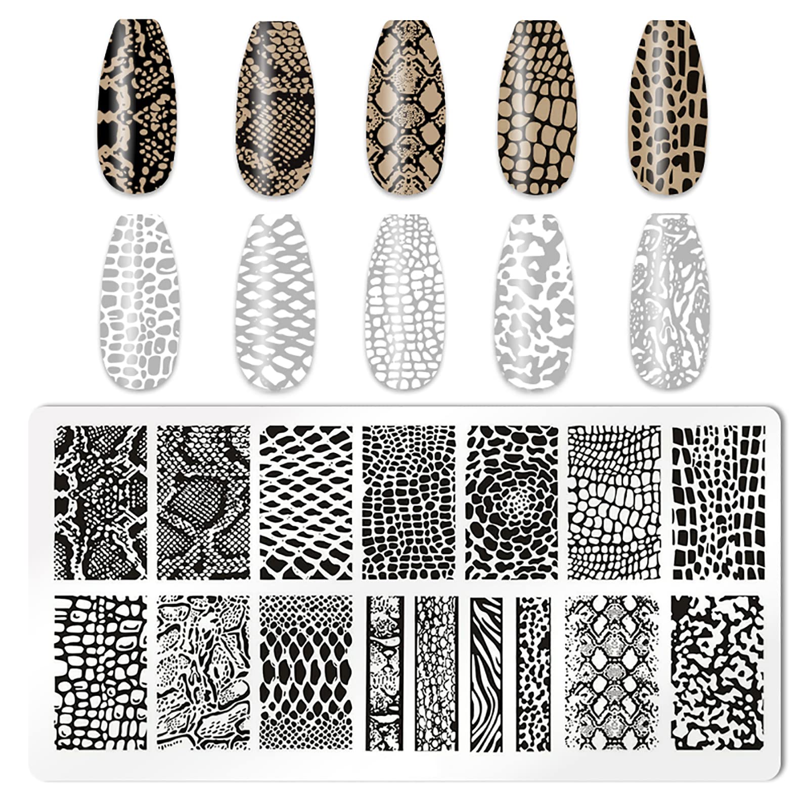 Clear jelly nail stamper and scraper for nail art