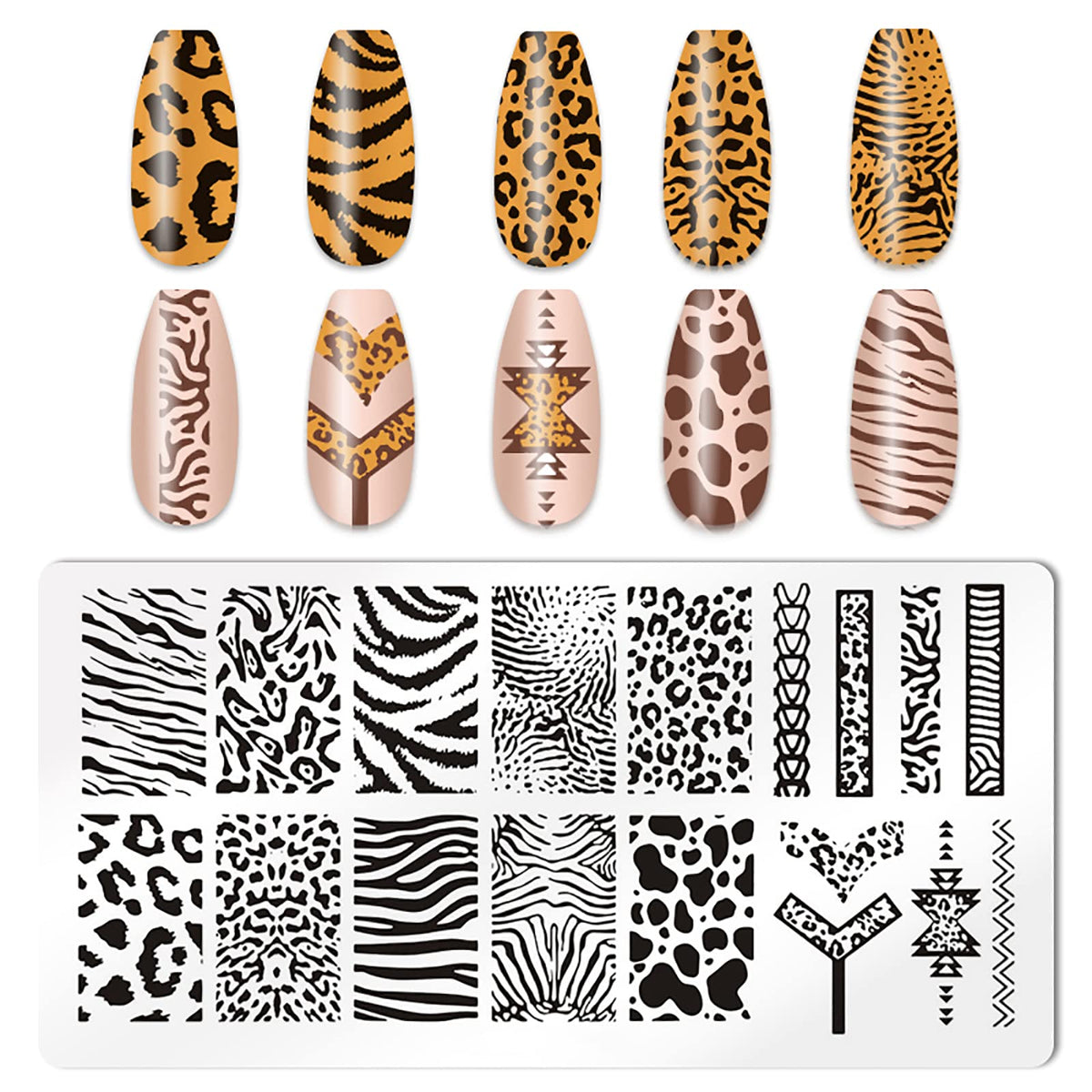 Professional nail stamping kit for DIY manicure