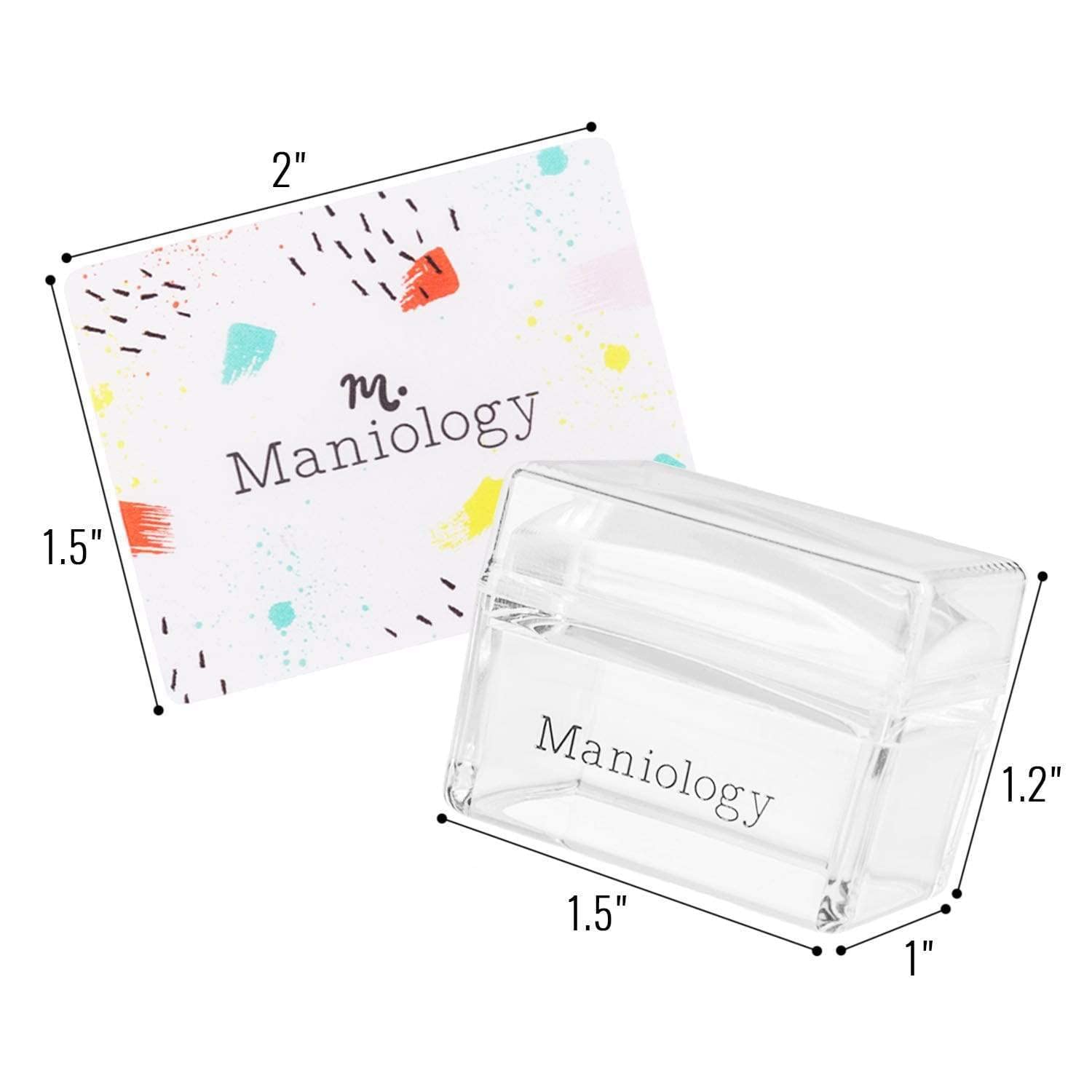Using clear nail stamper to align design on fingernail