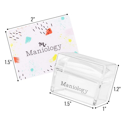 Using clear nail stamper to align design on fingernail