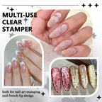 French tip manicure guide kit for home salon nail art