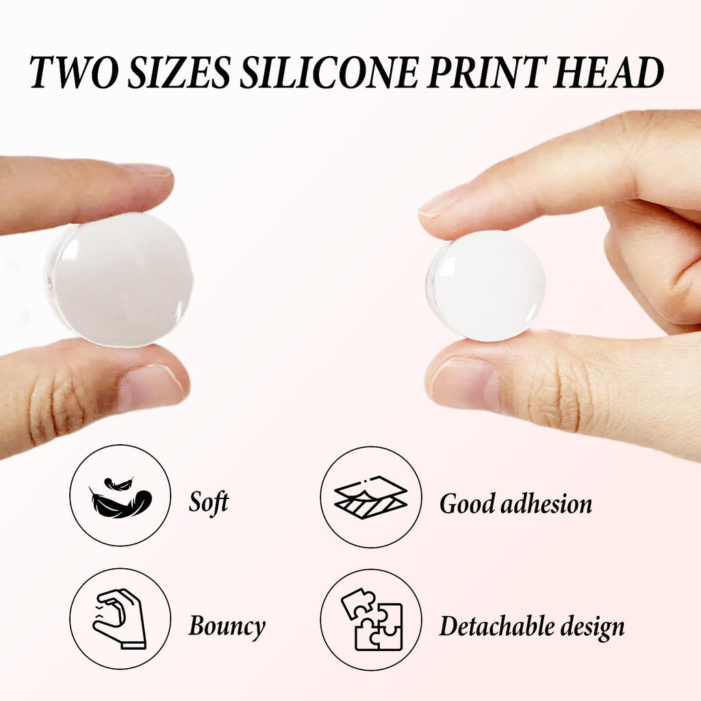 Ivicoo nail art stamper kit with acrylic scraper
