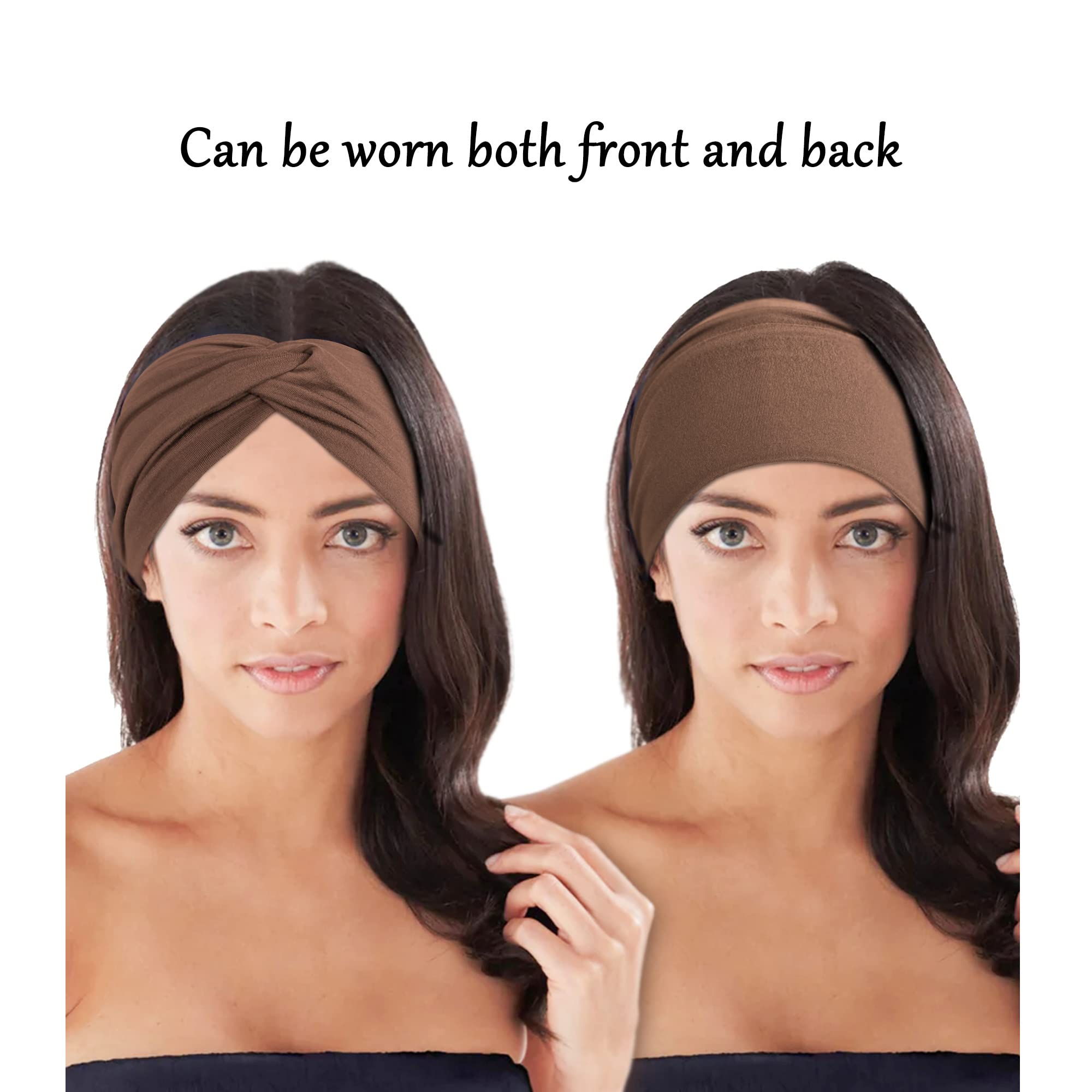 Jesries non-slip knotted turban headbands for sports