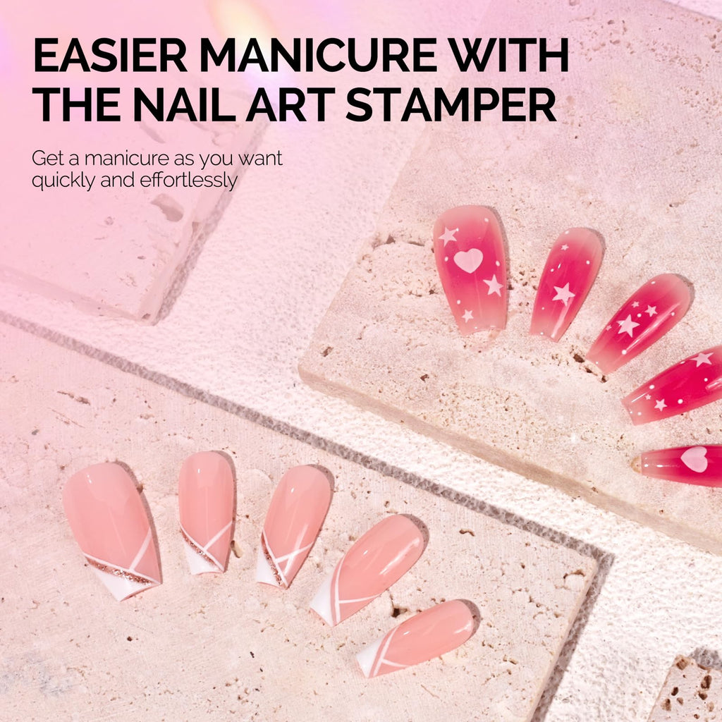 DIY home nail design tool set pink