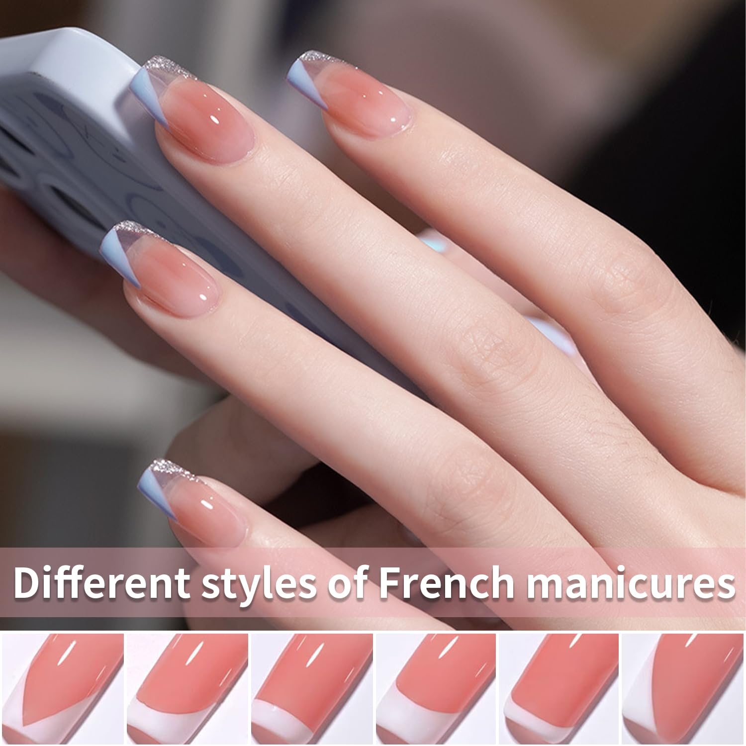 Transparent handle and soft silicone head of the NPAH nail tool