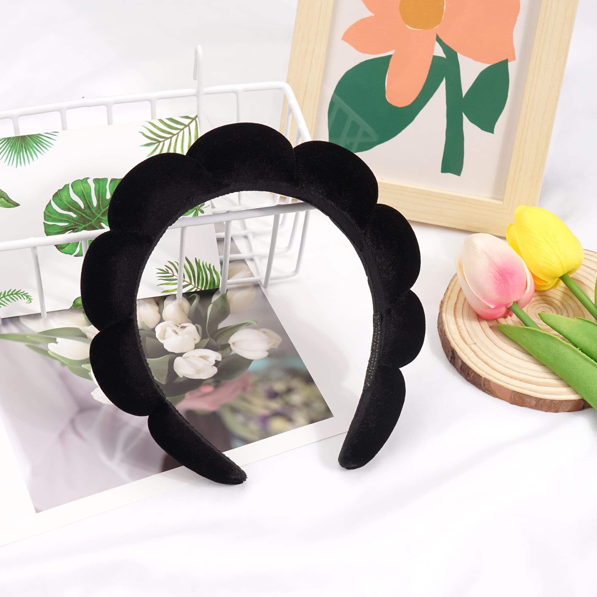 Black Ayesha makeup headband showing cloud texture