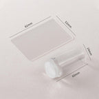 Two piece nail art stamper kit for home manicure setup