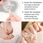 Professional nail art stamping tools for DIY French manicure
