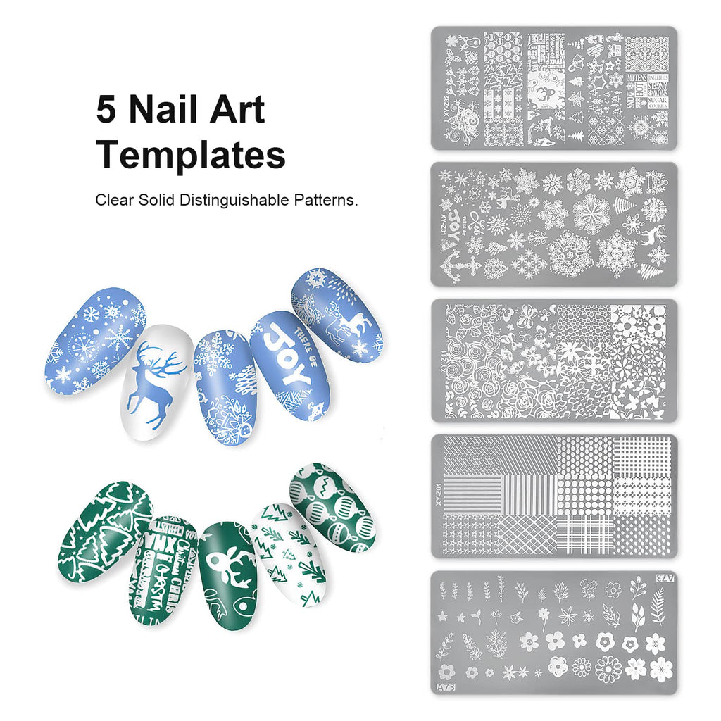 Using Sagebio clear stamper for DIY French manicure