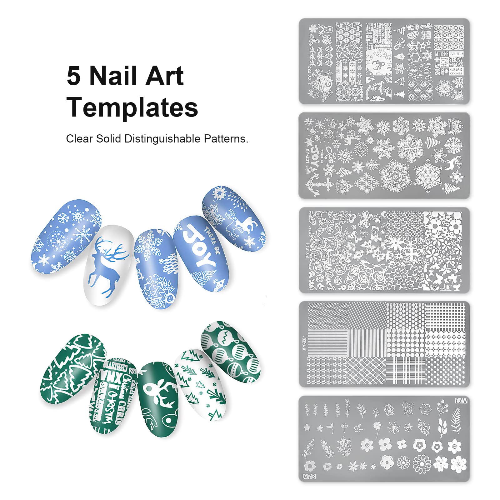 Using Sagebio clear stamper for DIY French manicure