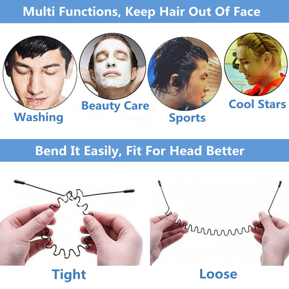 Flexible metal headband for fitness and yoga