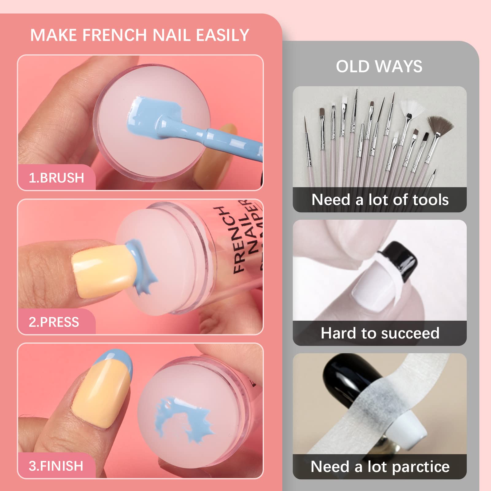 Replacement silicone head for BTArtbox nail tool
