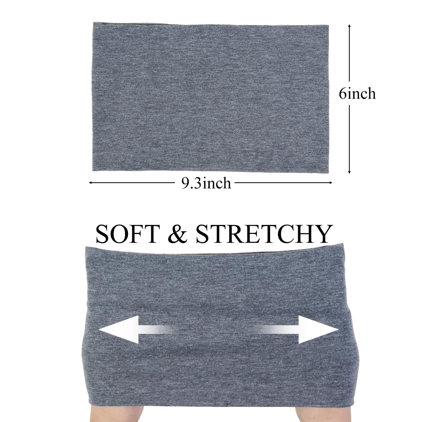 Huachi wide headbands showing foldability for slim fit