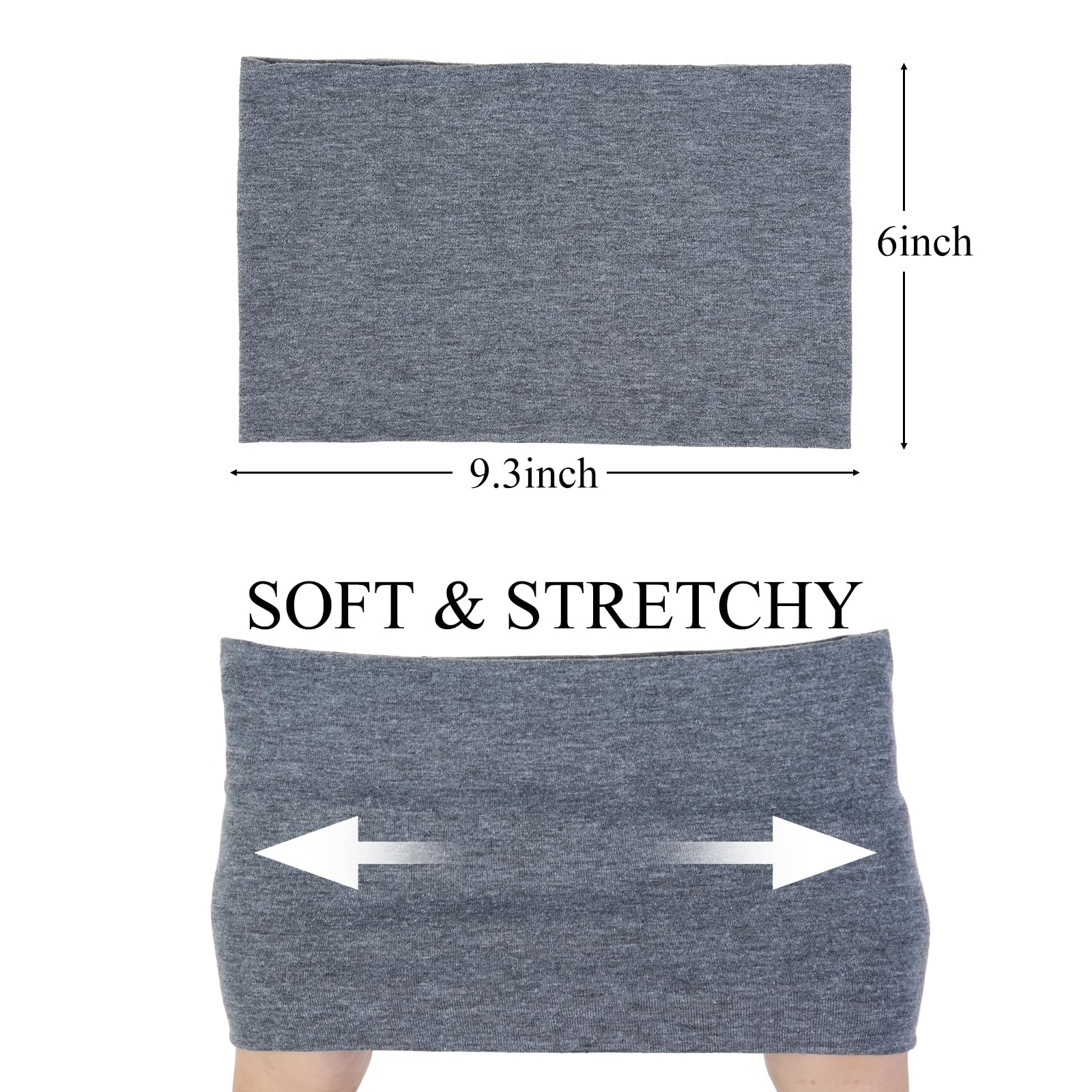 Huachi wide headbands showing foldability for slim fit