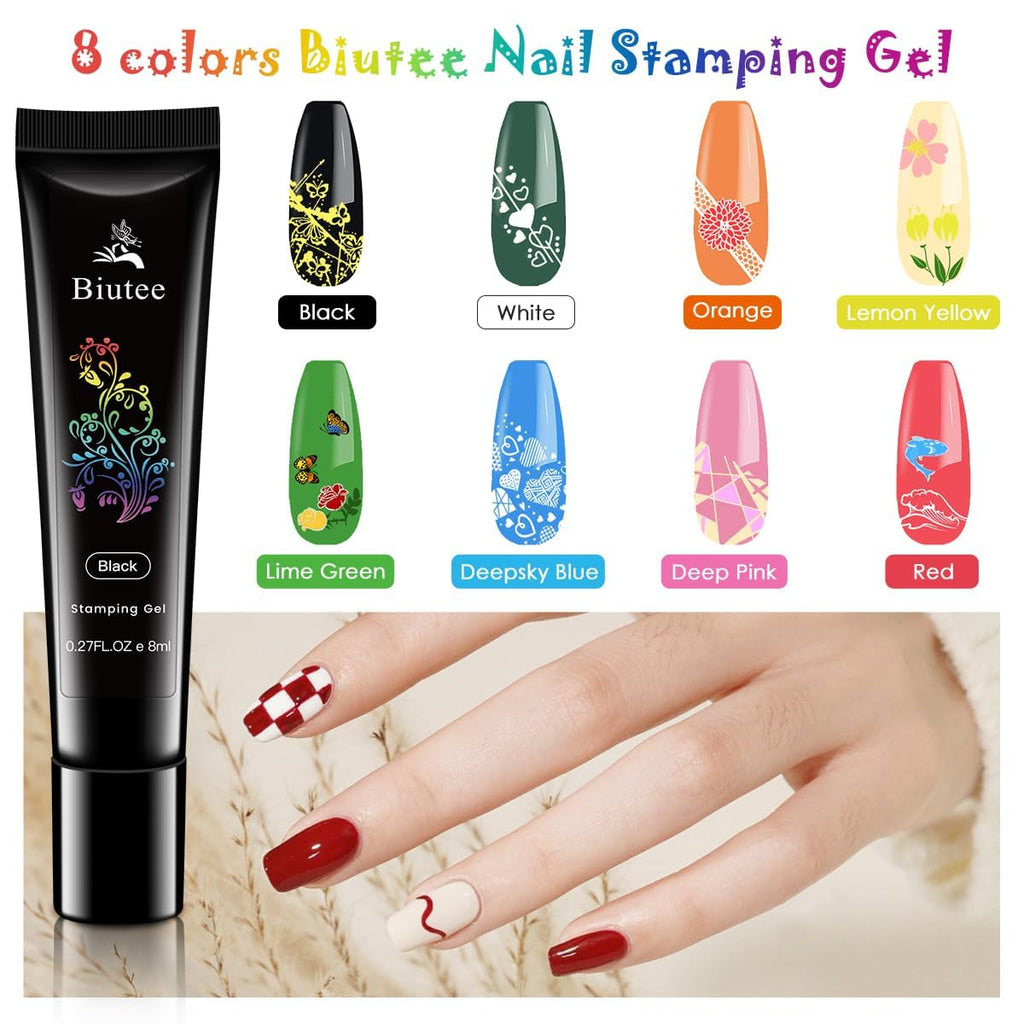 Biutee nail art stamping plates collection close up