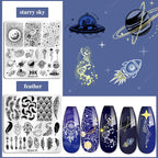 Biutee 8 piece stamping gel polish set for nail design