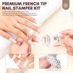 Clear silicone jelly nail stamper head close up