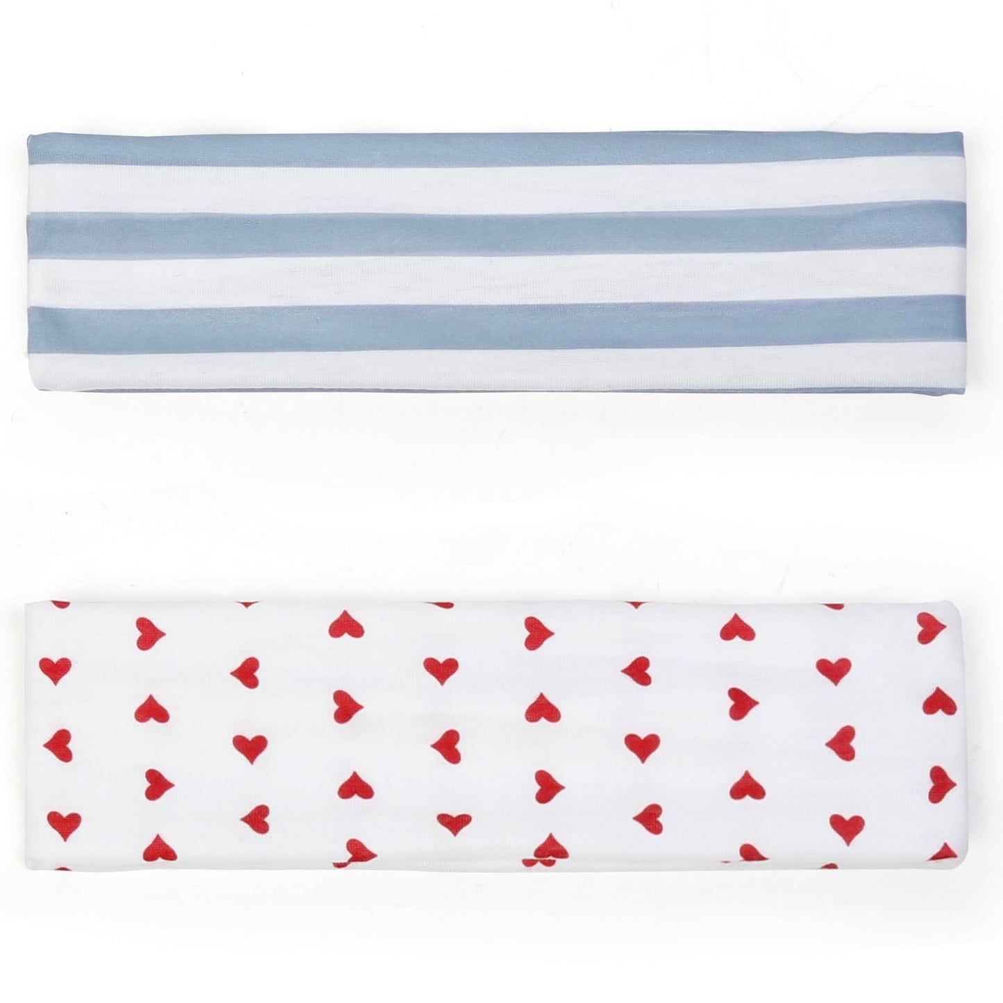 Side profile of 2 inch thick soft fabric headband