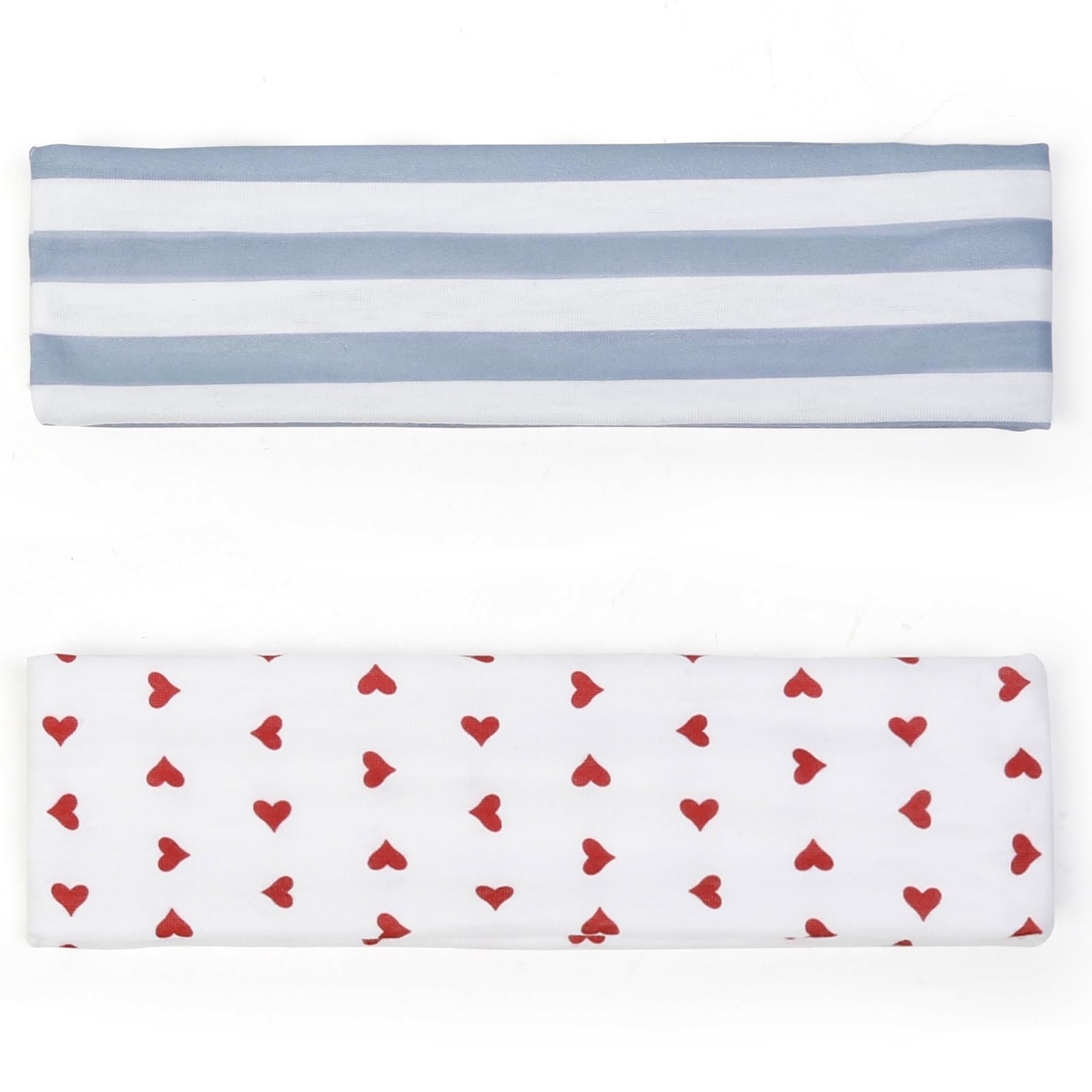 Side profile of 2 inch thick soft fabric headband