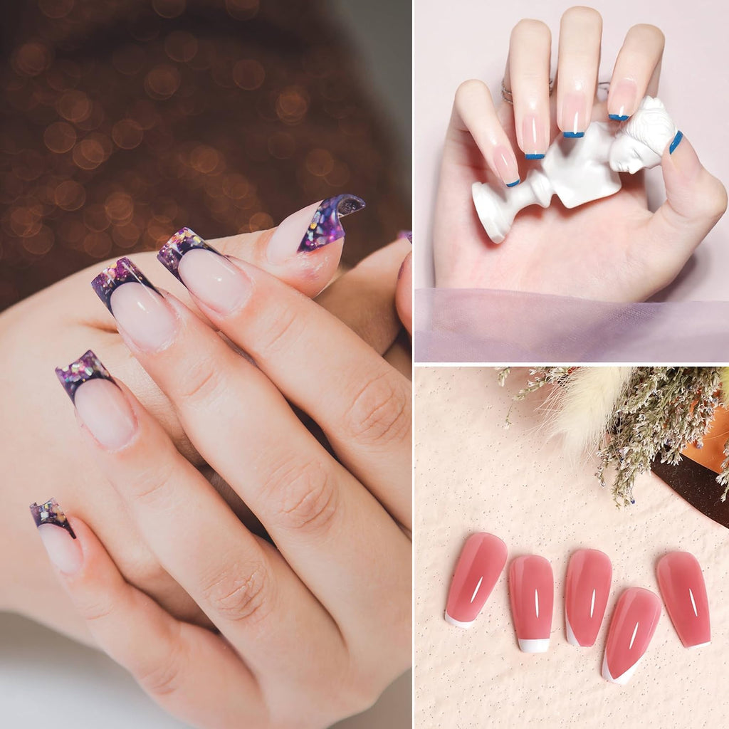 French manicure DIY tool set with 5 pieces
