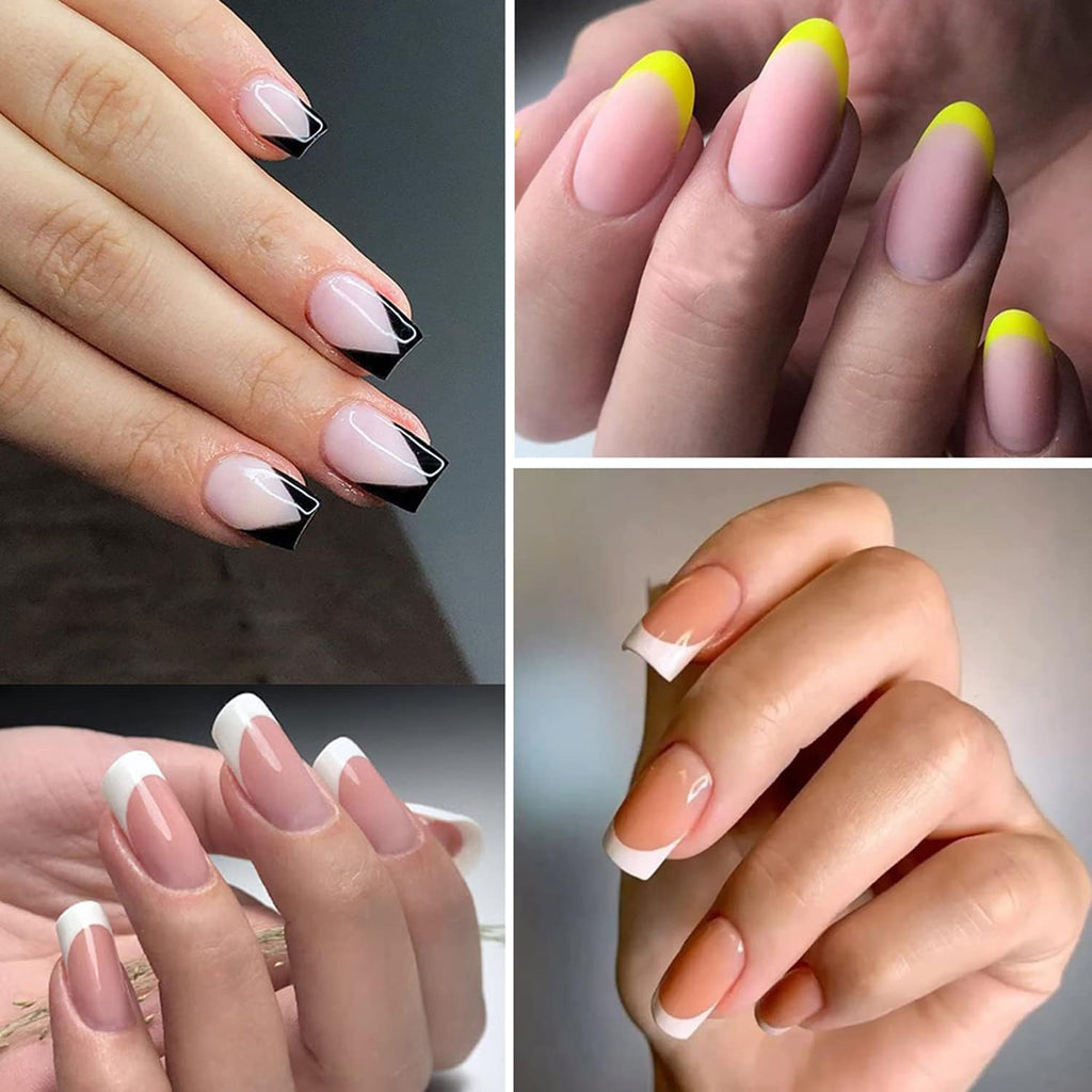 Using vonrui silicone nail stamper for french tip manicure