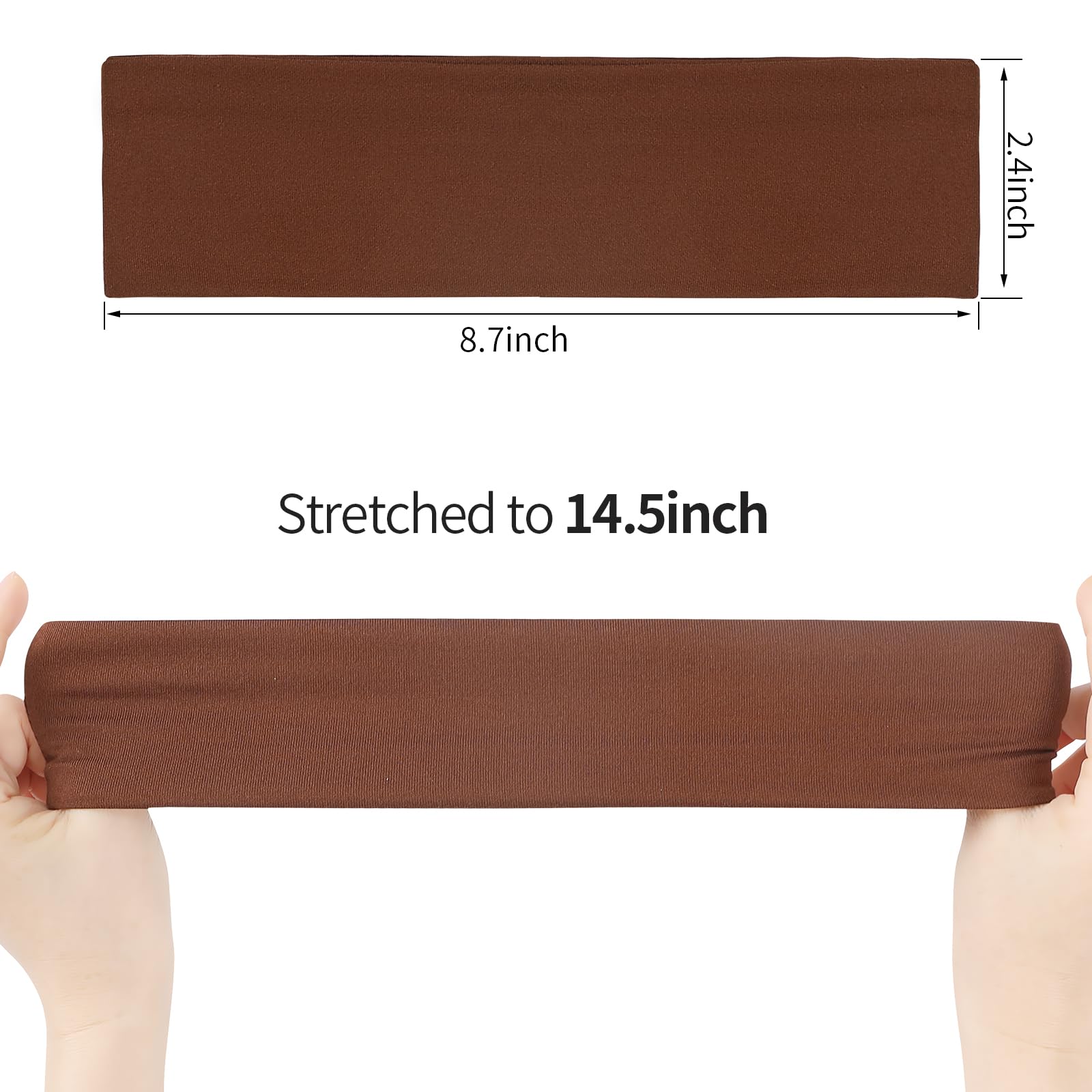 Close up of soft breathable fabric texture on Fishinsea headbands