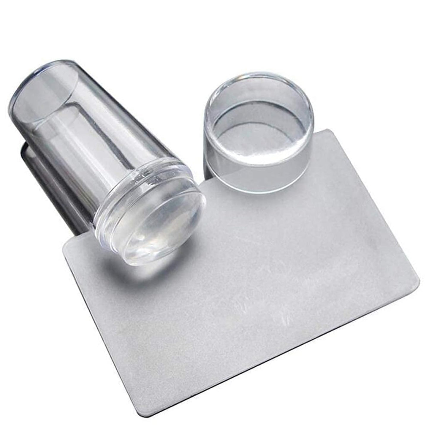 Nail art stamper set with professional scraper tool