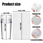Clear silicone jelly stamper for precise French tip application