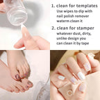 Flexible silicone nail art stamper head showing transparency